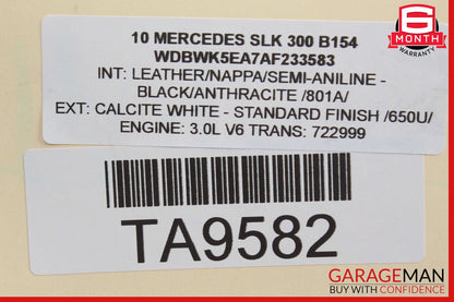 Mercedes R171 SLK300 E350 Front Left Side Engine Timing Chain Cover Plate OEM