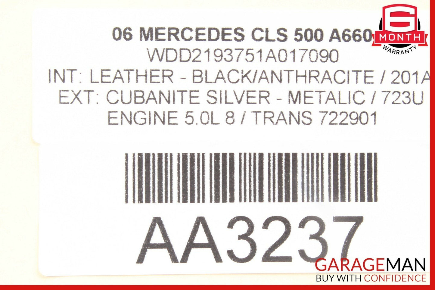 06-11 Mercedes W219 CLS500 CLS55 AMG Rear Right Door Control Module 2198200326
