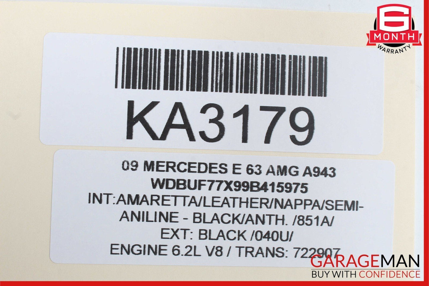 03-12 Mercedes GL450 CLS550 ML500 E63 AMG Front Left Side Seat Control Module