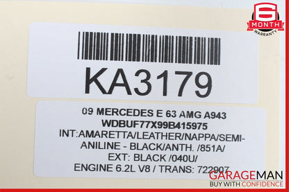 03-12 Mercedes GL450 CLS550 ML500 E63 AMG Front Left Side Seat Control Module