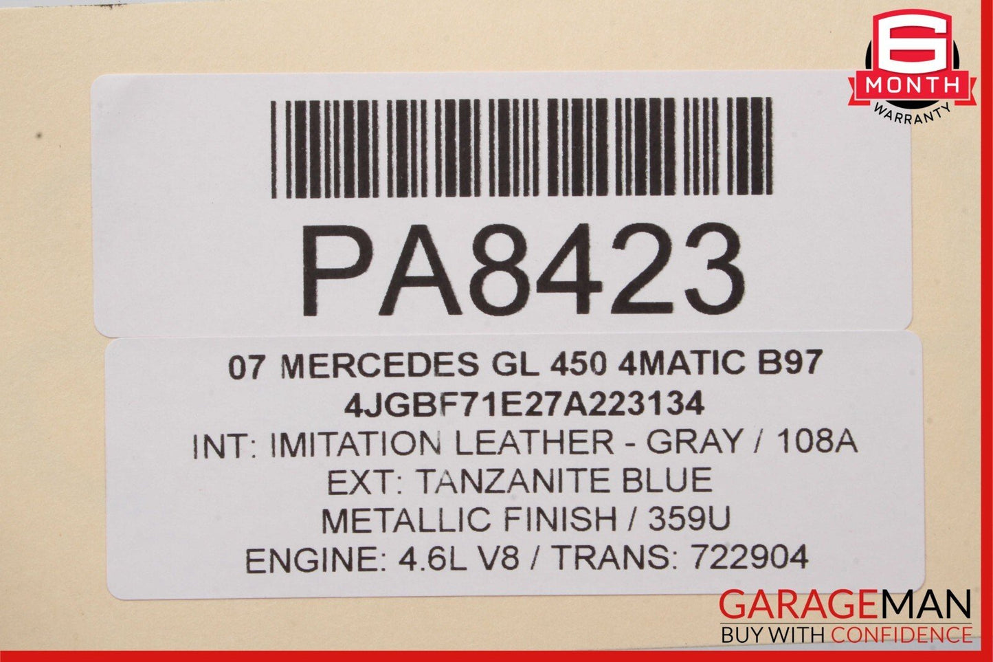 06-13 Mercedes ML350 R350 GL450 Tranny Transmission Transfer Case Gear Box