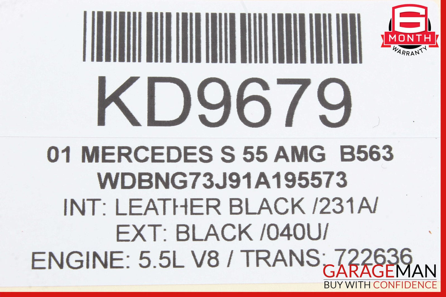 00-06 Mercedes W220 S55 AMG Rear Left Bose Door Audio Sound Speaker OEM