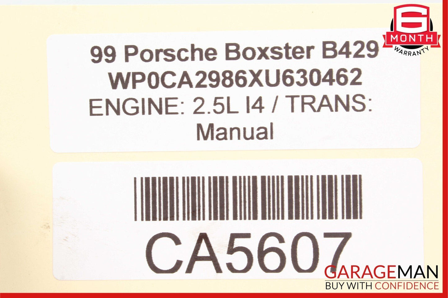 97-04 Porsche Boxster 986 Coolant Reservoir & Oil Filler Assembly OEM