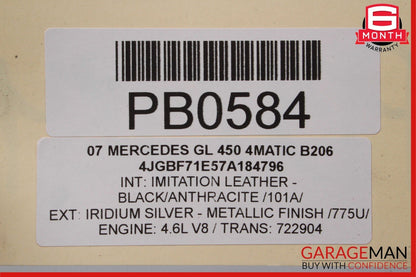 06-11 Mercedes X164 GL450 ML350 Front Bumper Reinforcement Impact Bar Rebar OEM