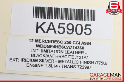 08-14 Mercedes W204 C250 C300 Floor Gear Shift Shifter Selector Box OEM