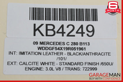 08-15 Mercedes W204 C250 C300 Trunk Lid Latch Lock Actuator 2047500185 OEM