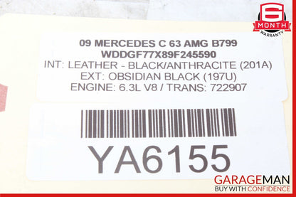 08-09 Mercedes W204 C63 AMG C350 Front Left Side Mirror Rear View Door OEM