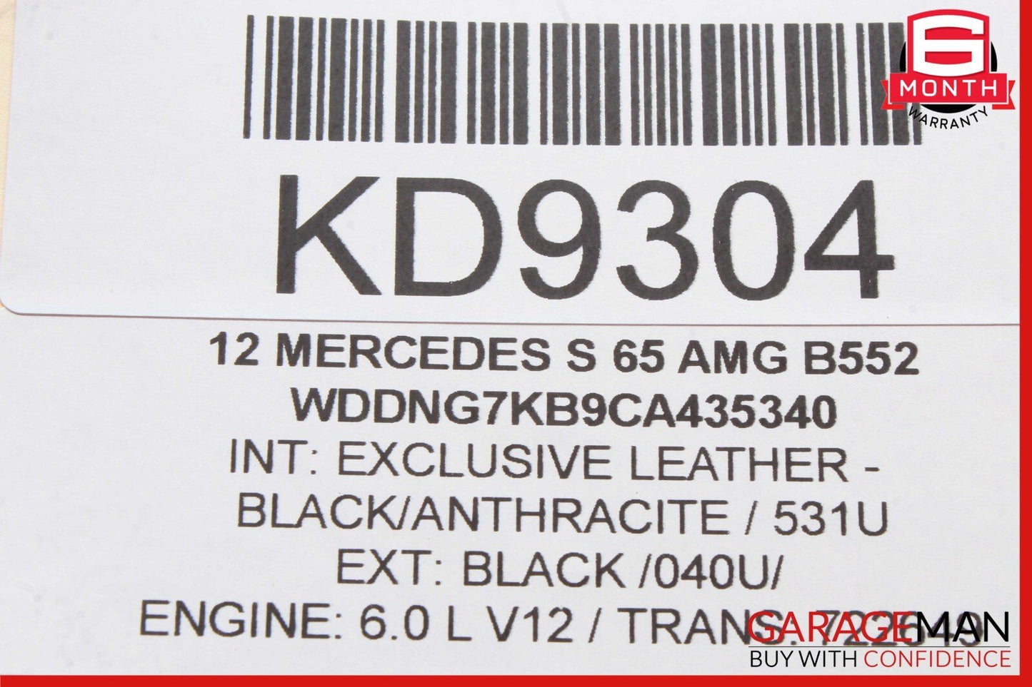 07-14 Mercedes W221 S65 AMG CL550 Rear Side Tie Rod Lower Control Arm OEM