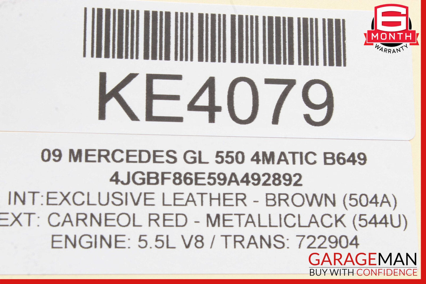 07-12 Mercedes X164 GL550 GL450 Rear Right And Left Seat Fold Control Switch OEM