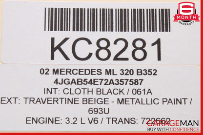 98-05 Mercedes W163 ML320 Front Right Side Door Window Regulator Motor OEM