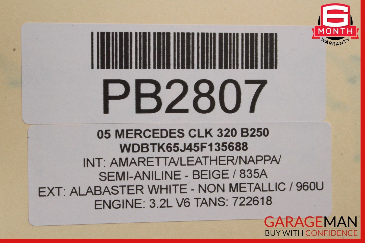 03-09 Mercedes W209 CLK320 Base Right Side Rocker Skirt Moulding Panel Cover OEM