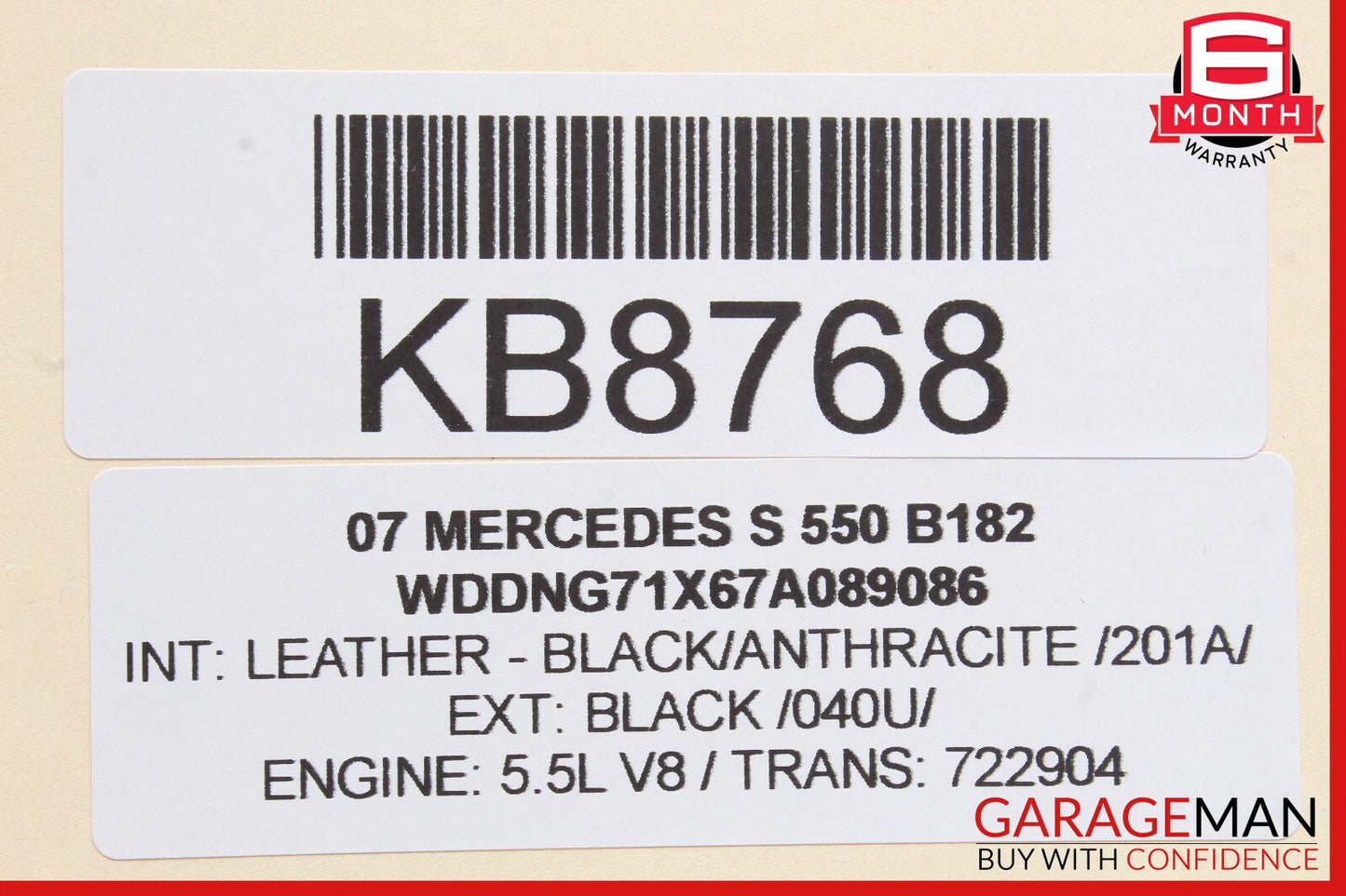 07-10 Mercedes W221 S550 CL550 Keyless Go Control Module 2218708086 OEM