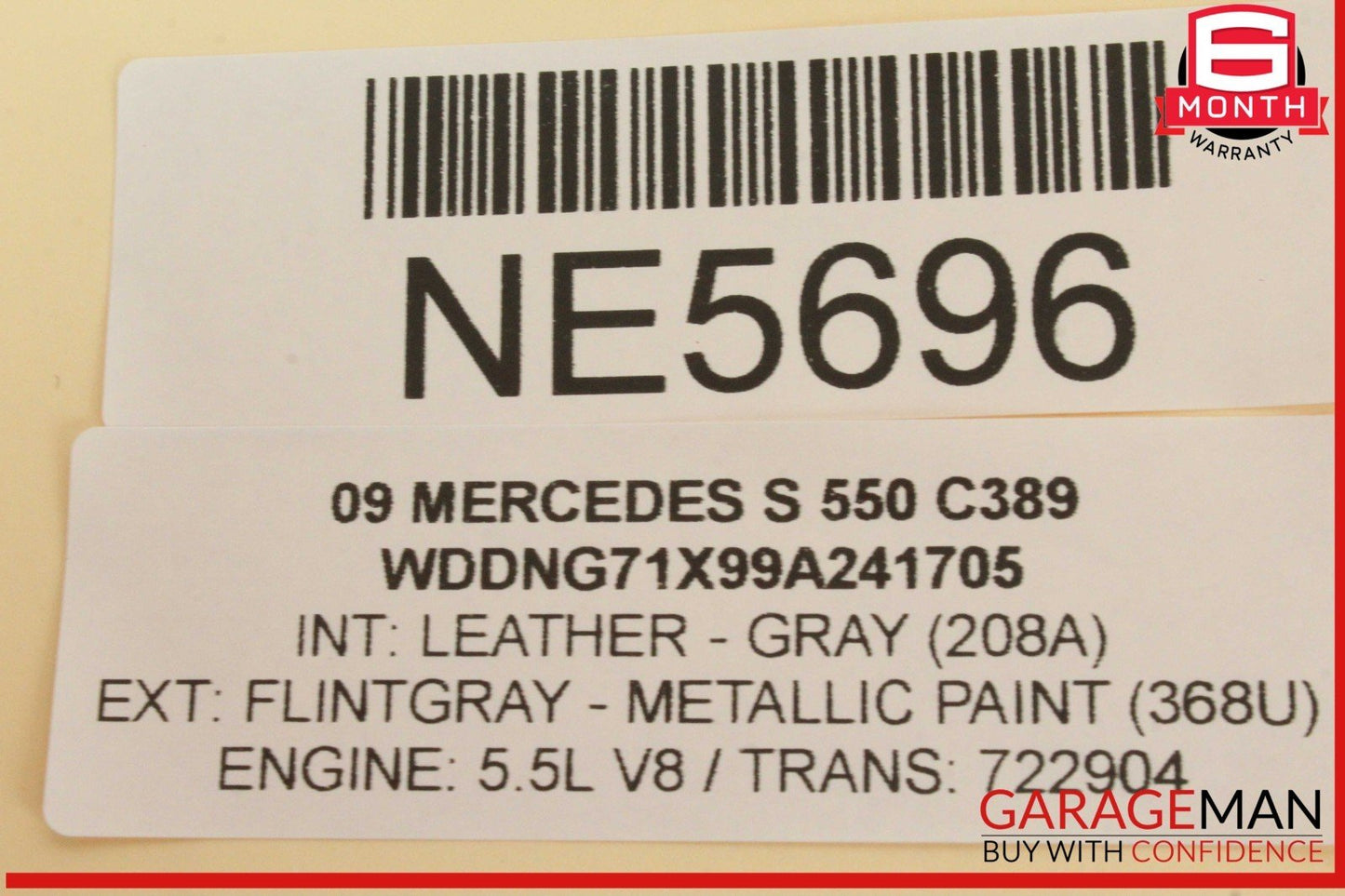 07-14 Mercedes W221 S550 Steering Column Combination Switch Assembly Black OEM
