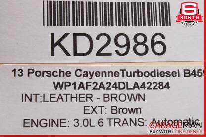 11-17 Porsche Cayenne 958 Front Right or Left Seat Headrest Head Rest OEM
