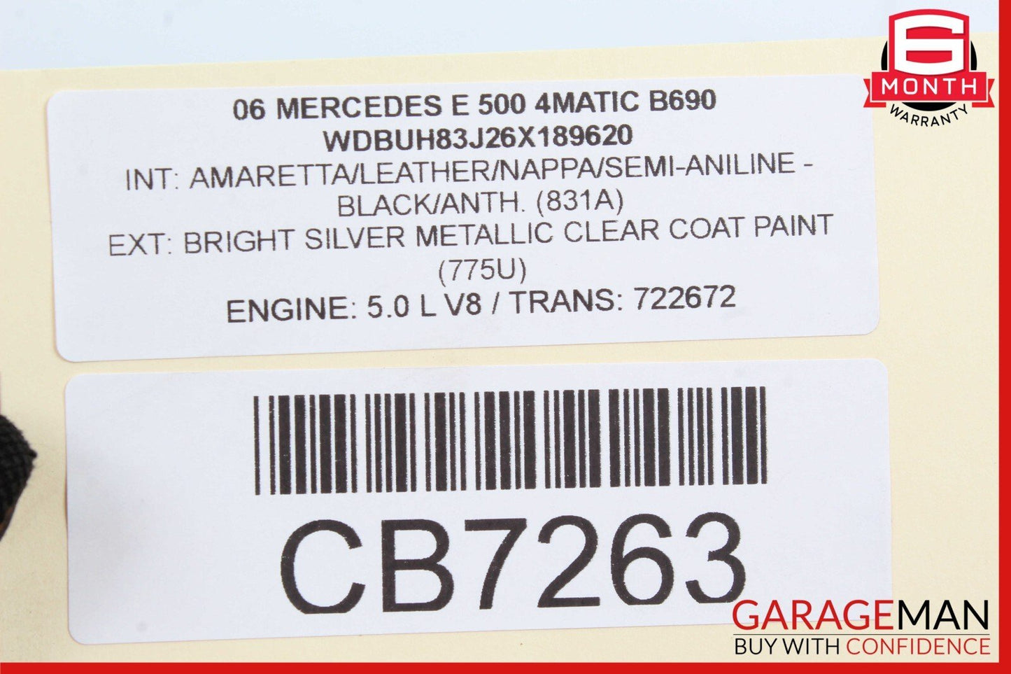 03-09 Mercedes W211 E500 E550 E63 AMG Front Right Side Tweeter Speaker Cover
