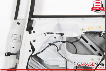 12-15 BMW X1 Rear Right Passenger Side Door Shell White OEM