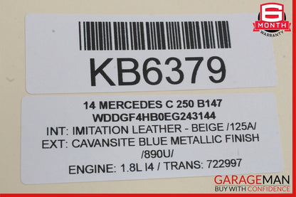 08-14 Mercedes W204 C250 E350 Sedan Front Left Side Door Window Regulator Motor