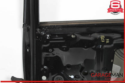 17-19 Audi Q7 Rear Right Passenger Side Door Shell Black OEM