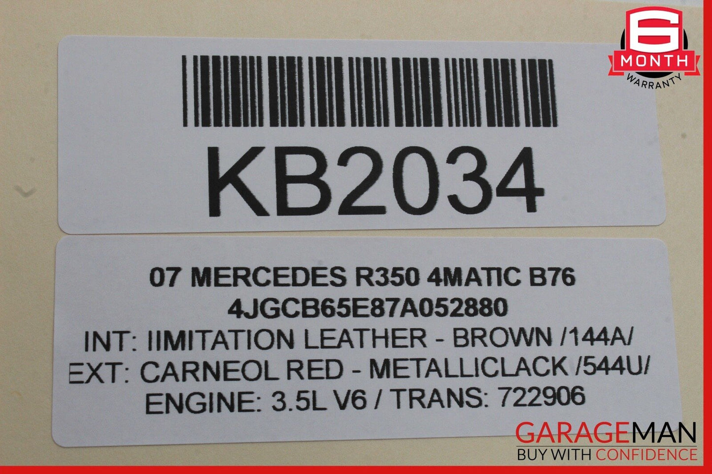 06-12 Mercedes W251 R350 4MATIC Front Left Side Door Window Regulator Motor OEM