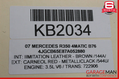 06-12 Mercedes W251 R350 4MATIC Front Left Side Door Window Regulator Motor OEM