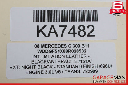 08-14 Mercedes W204 C300 Rear Left Driver Side Door Window Regulator Motor OEM