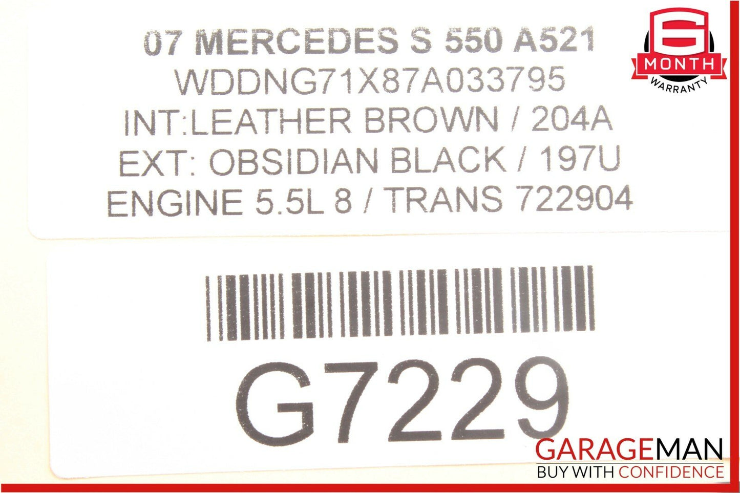 07-13 Mercedes W221 S550 Rear Left Side Keyless Go Door Lock Latch Actuator