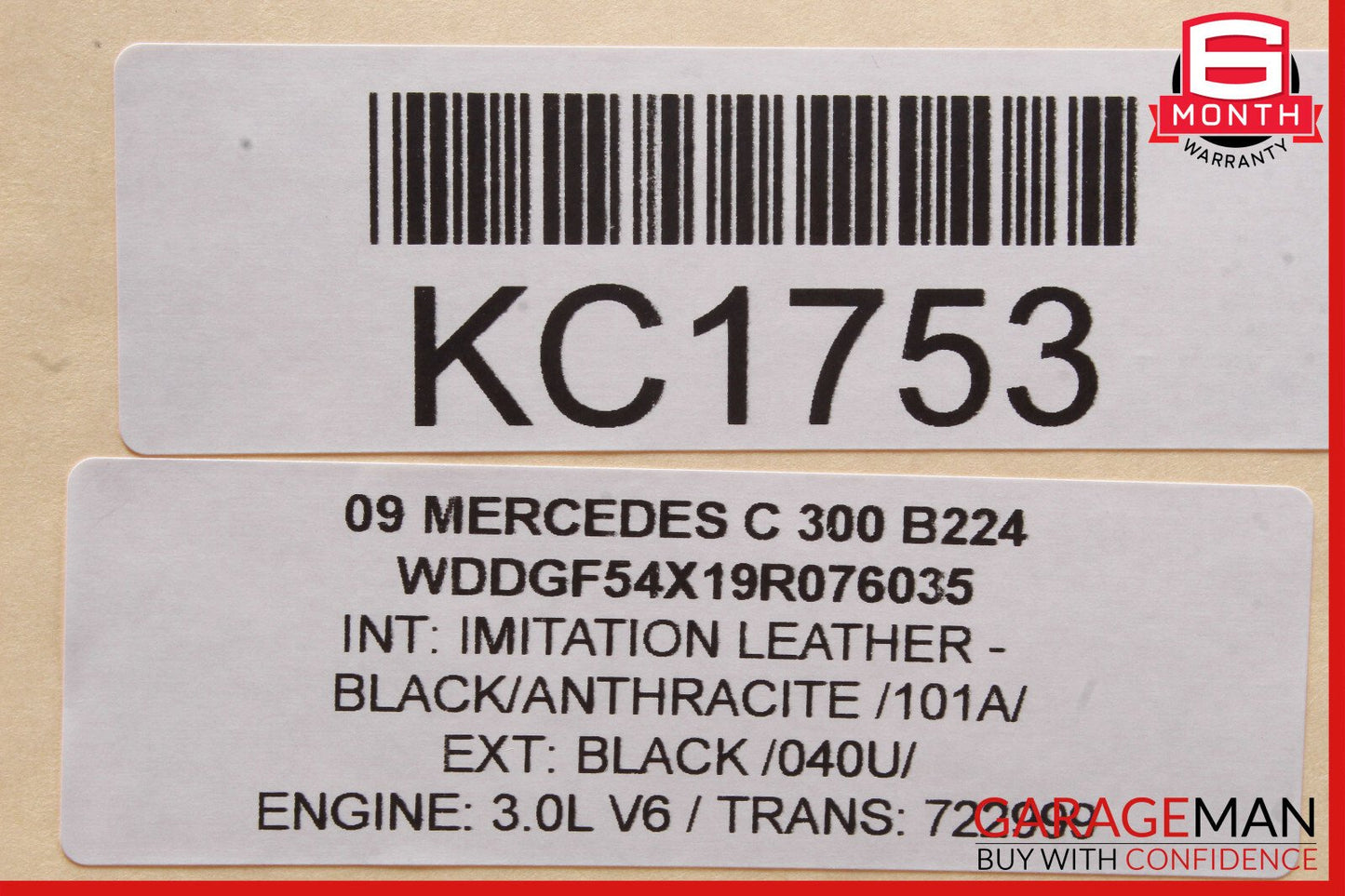 08-16 Mercedes W204 C300 GLK350 Rear Right Door Window Regulator Motor OEM