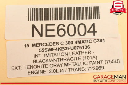 15-20 Mercedes W205 C300 4MATIC M274 Engine Throttle Body 2701410025 OEM