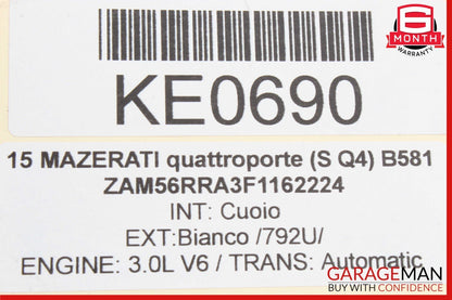 14-17 Maserati Quattroporte Front or Rear Side Door Audio Sound Speaker Set OEM
