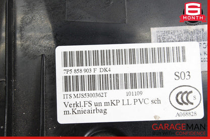 11-18 Porsche Cayenne 958 S Front Left Driver Dash Lower Knee Trim Panel Cover