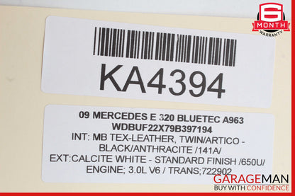 07-09 Mercedes W211 E320 E350 Hazard Switch Control Panel Wood OEM