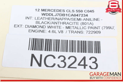 10-18 Mercedes W218 CLS550 Front Left Absorber Bumper Reinforcement Bracket OEM