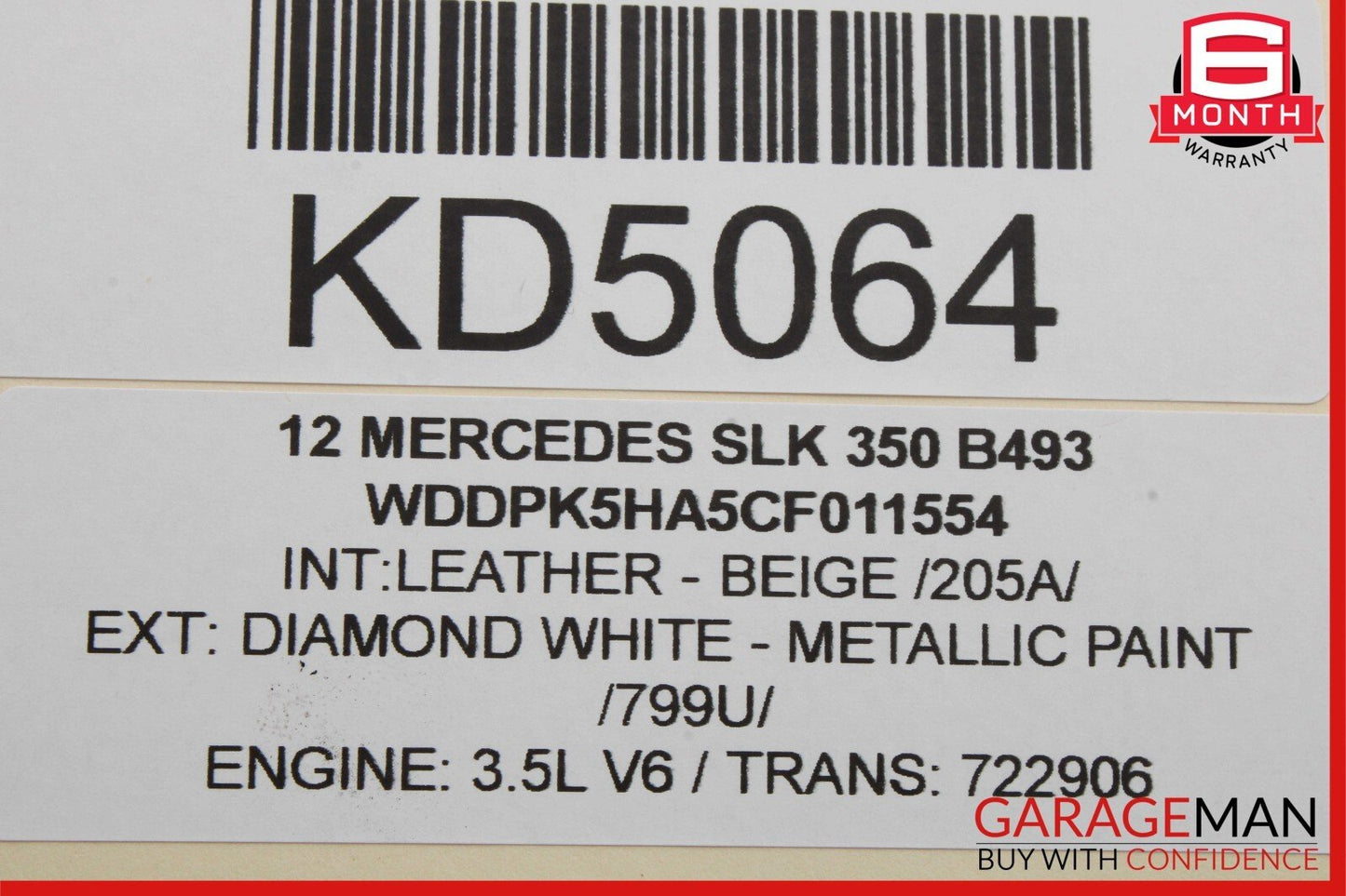 08-20 Mercedes R172 SLK350 C250 C350 Front Left Side Door Lock Latch Actuator