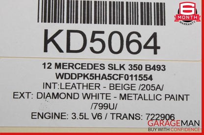 08-20 Mercedes R172 SLK350 C250 C350 Front Left Side Door Lock Latch Actuator