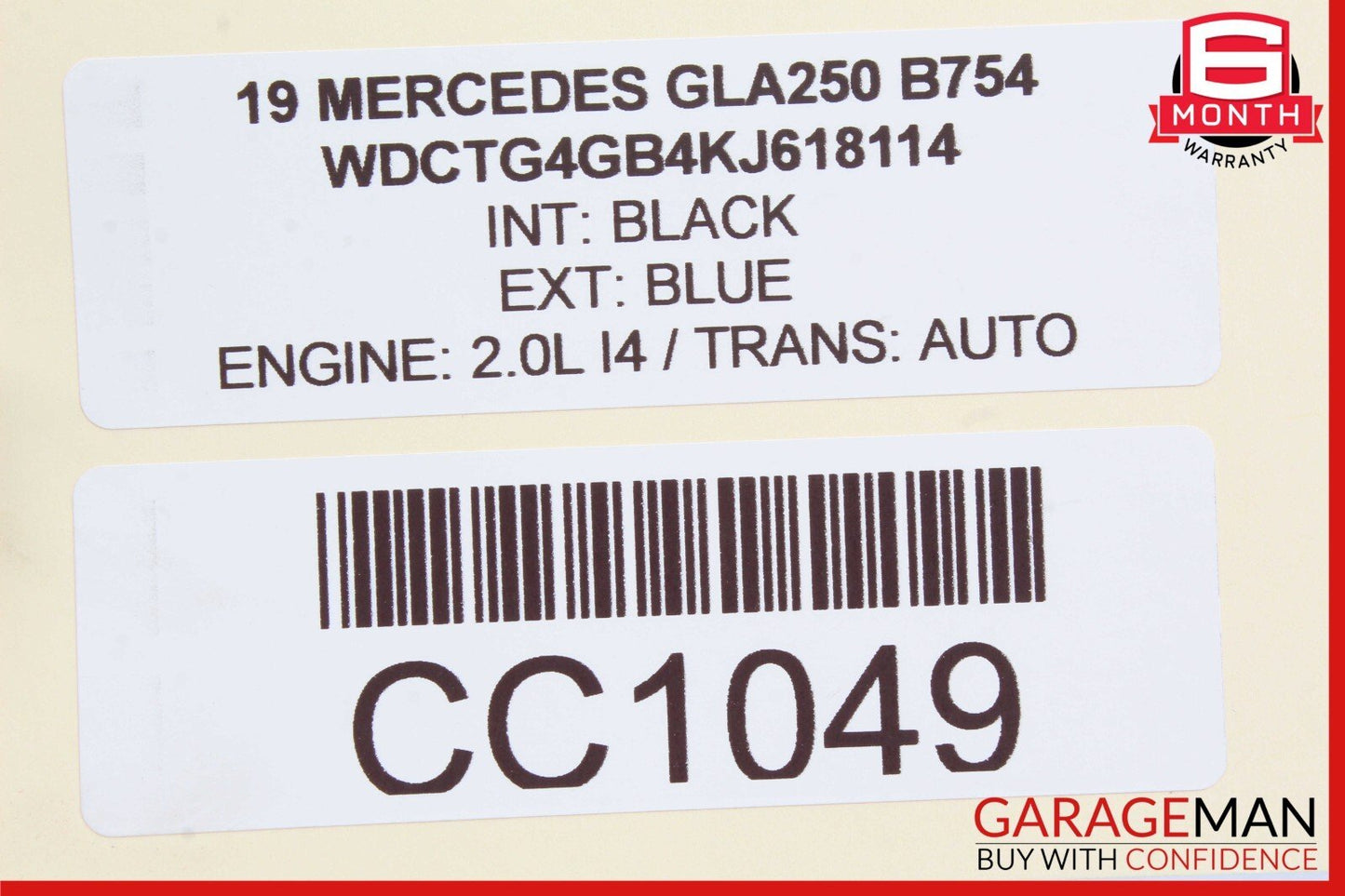 14-19 Mercedes X156 GLA250 Front Left Side Exterior Door Handle Keyless Go Blue