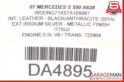 07-14 Mercedes S550 CL550 Air Suspension Supply Valve Block Control Module Unit