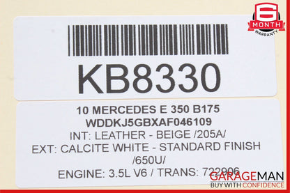 10-17 Mercedes W207 E550 E400 E350 Front Right Side Door Tweeter Trim Beige