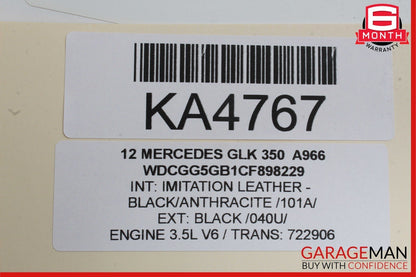 10-17 Mercedes X204 GLK350 Rear Overhead Dome Light Lamp Reading Map OEM