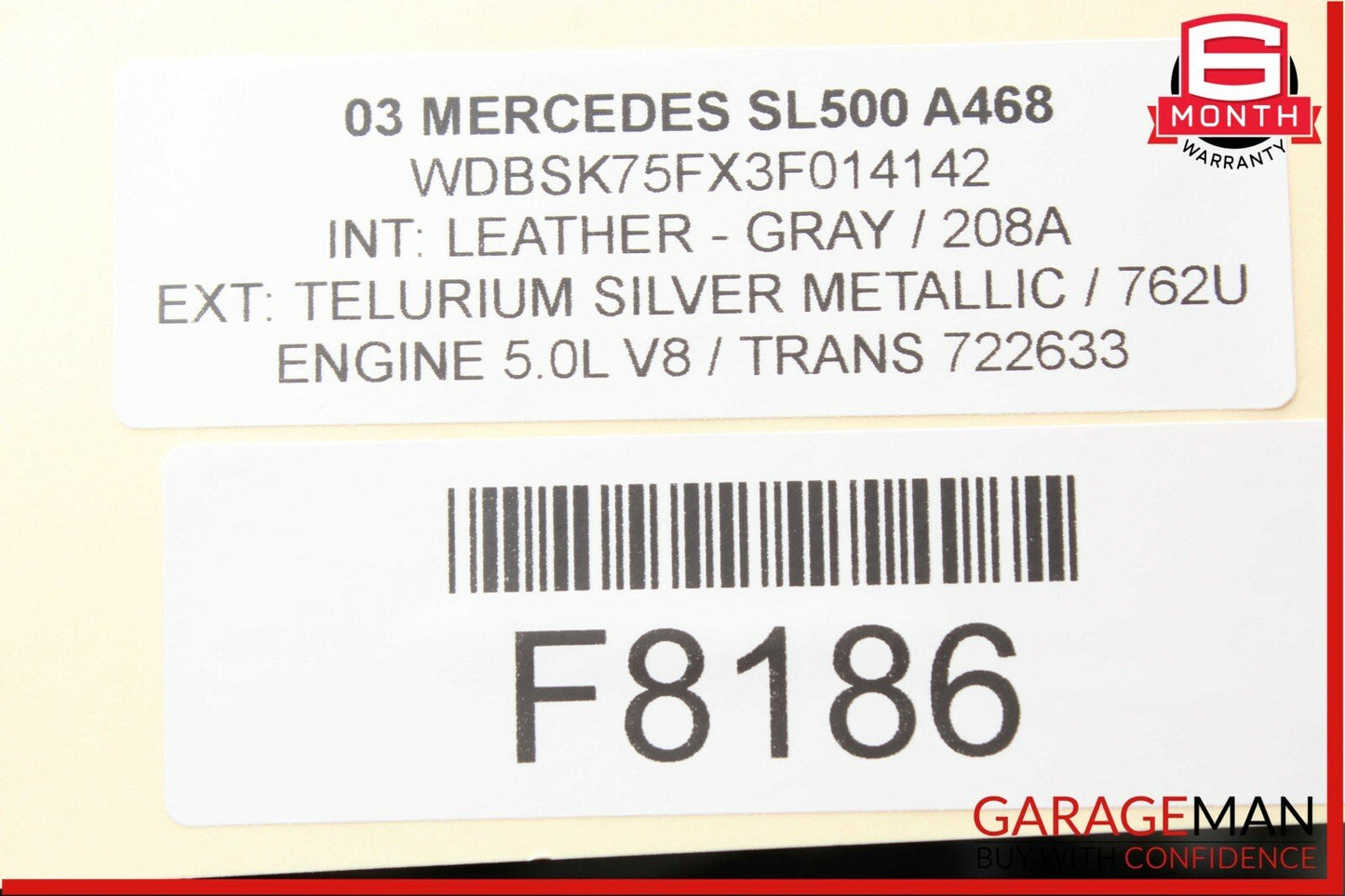 03-08 Mercedes R230 SL500 Front Left Side Under Seat Control Module Unit