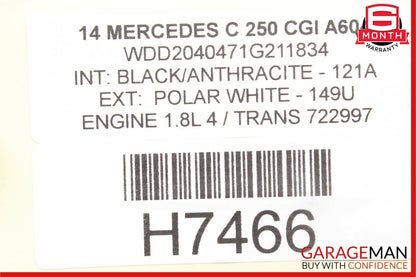 08-15 Mercedes W204 C250 C350 Rear Right Passenger Side Door Control Module Unit