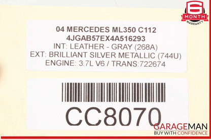 98-05 Mercedes W163 ML350 ML500 Rear Axle Carrier Differential Diff OEM