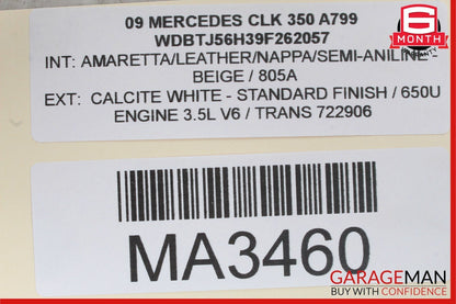 05-09 Mercedes CLK350 CLK500 CLK550 Center Dashboard Control Switch Control Wood
