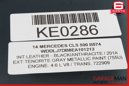 12-18 Mercedes W218 CLS500 CLS550 CLS63 Front Left Side Door Window Glass OEM