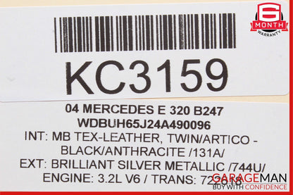 98-04 Mercedes W211 E320 Wagon Trunk Tailgate Glass Wiper Motor 2118200342 OEM