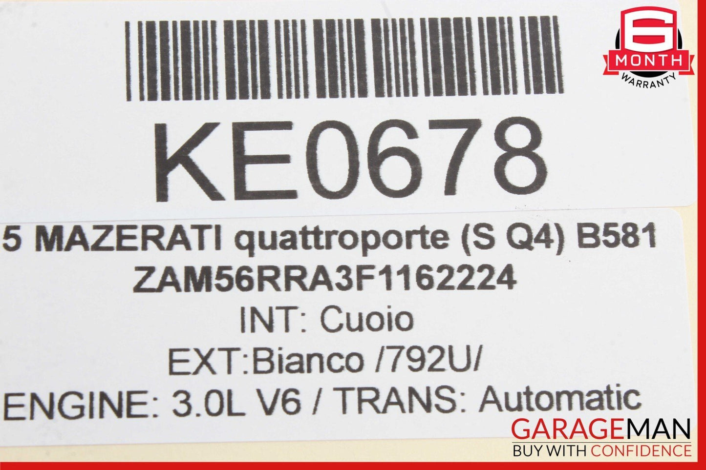13-17 Maserati Quarttroporte Front Left Driver Side Door Lock Latch Actuator OEM