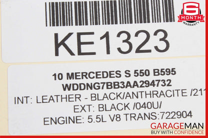 07-13 Mercedes W221 S550 S400 Dashboard Dash Glove Box Compartment Anthracite