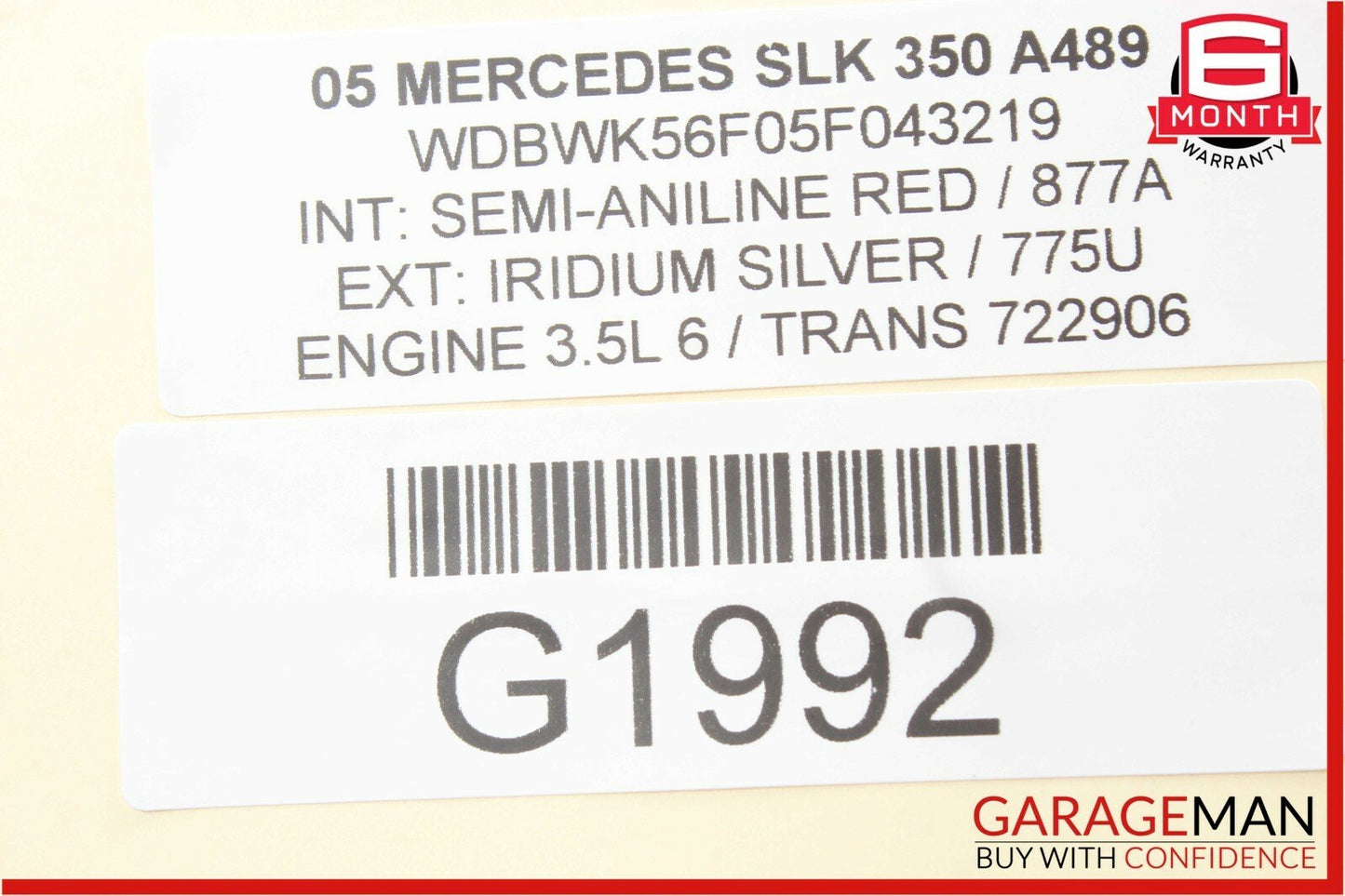 05-11 MERCEDES R171 SLK280 FRONT RIGHT PASSENGER SIDE LOWER CONTROL ARM OEM