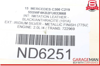 00-12 Mercedes W220 S55 AMG C230 CLK500 Anti Theft Alarm Module 2054310000