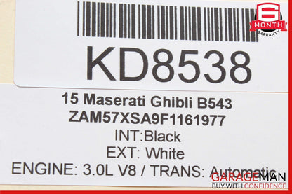 14-17 Maserati Ghibli M157 Rear Right Passenger Side Exterior Door Handle OEM
