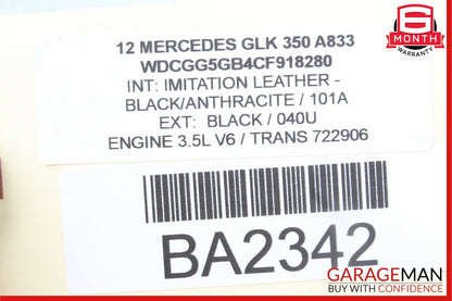 08-14 Mercedes X204 GLK350 C300 S600 CL550 Panoramic Sunroof Sun Roof Motor OEM